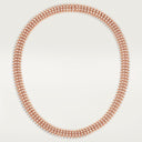Belle Vante Clash de Necklace Flexible Double Paved Rose Gold
