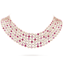 Palmyre Necklace with Pink Sapphires and Diamonds