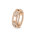 Perlée Sweet Clovers Ring with Diamonds