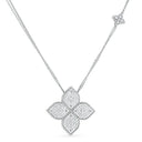 Princess Flower Pendant with Diamonds