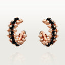 Clash de Belle Vante Hoop Earrings Onyx Rose Gold 19.8mm