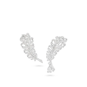 Plume de Chanel Crawling Earrings 18K White Gold Diamonds | J66070