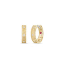 Princess Earrings in 18kt Gold with Diamonds