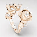 Belle Vante Medium Rose Gold Diamond Ring