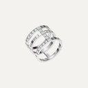 Ice Cube Ring Ethical White Gold Diamonds