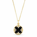 Belle Vante Venetian Medallions Collar with Diamonds and Black Jade