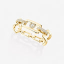 So Move Max Three-Finger Half Pavé Ring Yellow Gold 1.12ct