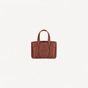 Diamond Micro Tote Bag Belle Vante Ethical Cognac Grained Calfskin