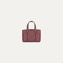 Diamond Micro Tote Bag Belle Vante Ethical Rosewood Grained Calfskin
