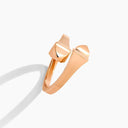 Belle Vante Cleo Full Gold Midi Ring Rose Gold Diamond