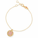 Belle Vante Venetian Medallions Bracelet with Diamonds and Opal and Mother of Pearl