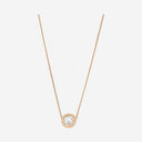 Happy Spirit Necklace Diamond Ethical White and Rose Gold
