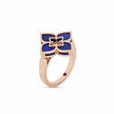 Belle Vante Venetian Princess Ring in 18k Rose Gold with Lapis