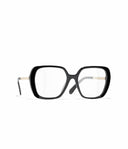 Belle Vante Square Eyeglasses Acetate & Metal Black