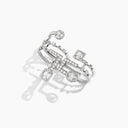 Belle Vante Avenues Statement Multi-Finger Ring White Gold Diamond