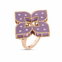 Belle Vante Venetian Princess Ring in 18k Rose Gold with Diamonds and Titanium
