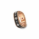 Belle Vante Venetian Princess Ring in 18k Rose Gold with Black and White Diamonds