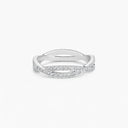 Belle Vante Infinity Full Pavé Band in White Gold