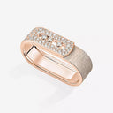 Move Noa Two-Finger Chiseled Diamond Ring Pink Gold 1.57ct