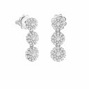 Belle Vante White Gold Diamond Earrings