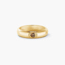 Belle Vante Talisman Large Band Ring in Yellow Gold