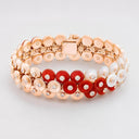 Belle Vante Bouton d'or Bracelet Medium Model in 18K Rose Gold with Diamond