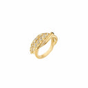 Belle Vante L'Épi de Blé Ring Yellow Gold Diamonds 0.27ct
