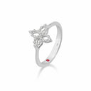Belle Vante Princess Ring in 18kt White Gold with Diamonds