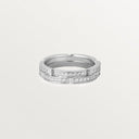 Belle Vante Maillon Panthère Wedding Ring Two Rows Semi-Paved