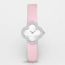Belle Vante Alhambra Small Watch in 18K White Gold with Diamonds