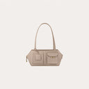 Ice Cube Shoulder Bag Greige Calfskin