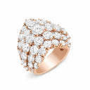 Belle Vante À Cheval Ring in 18K Rose Gold with Diamond