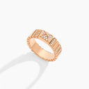 Belle Vante Cleo 2 Link Full Diamond Ring Rose Gold Diamond