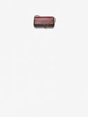 Belle Vante Large Flap Bag Calfskin & Gold-Tone Metal Dark Brown & Burgundy