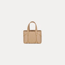 Diamond Micro Tote Bag Belle Vante Ethical Camel Grained Calfskin