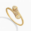 Belle Vante 18K Yellow Gold Full Diamond Slip-On Bracelet
