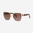 Happy Diamonds Shiny Copper Gold Sunglasses Belle Vante