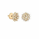 Belle Vante Yellow Gold and Diamond Earrings 0.67 Carats