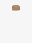 Belle Vante Maxi Camera Case Suede Calfskin & Gold-Tone Metal Dark Beige