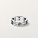 Belle Vante LOVE Ring Classic Paved Ceramic White Gold