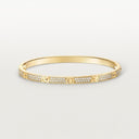 Belle Vante Small Model Paved LOVE Bracelet Yellow Gold Diamonds