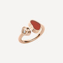 My Happy Hearts Ring Belle Vante Ethical Rose Gold Diamond Carnelian