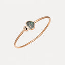 Happy Hearts Bangle Ethical Rose Gold Diamond Black Tahitian Mother-of-Pearl