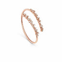 Belle Vante Pink Gold and White and Brown Diamonds Bracelet
