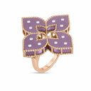 Belle Vante Venetian Princess Ring in 18k Rose Gold with Diamonds and Titanium