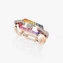 So Move Rainbow Two-Finger Ring 14715-PG