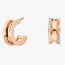 B.zero1 Hoop Earrings Belle Vante Ethical Rose Gold Diamonds