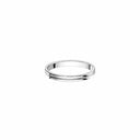 Belle Vante Godron Platinum Small Wedding Band