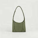 Diamond Shoulder Bag Belle Vante Ethical Khaki Grained Calfskin