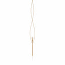 Belle Vante Accendimi Necklace in 18k Rose Gold with White and Champagne Diamonds